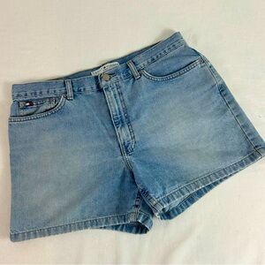Vintage‎ Tommy Hilfiger Y2K Denim Boyfriend Jean Shorts Light Wash Women’s 12